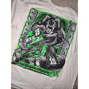 Donny Schatz #15 Tony Stewart Racing Arctic Cat Vintage T-Shirt 4XL White